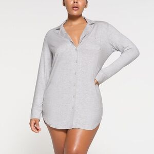 SKIMS blue oversized sleep shirt